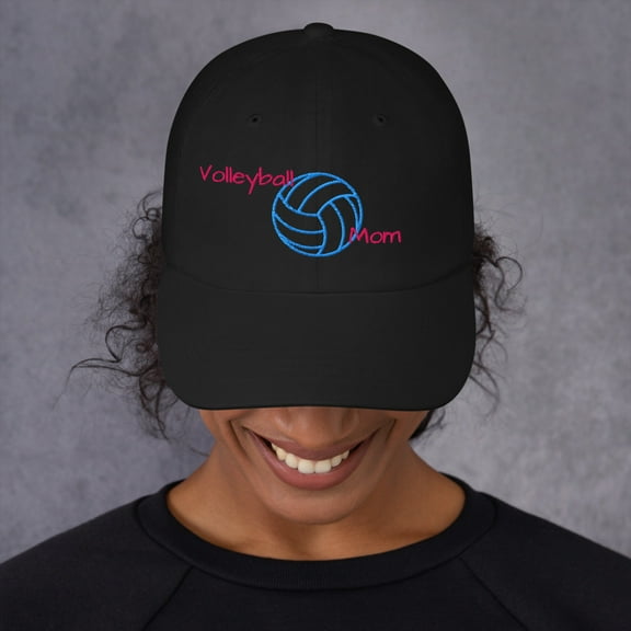 Volleyball Mom Hat (Black)