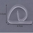 thumbnail image 5 of 12 Piezas Clips de Plástico Transparente Brillar Clip de Mantel Variable Grande para Mesa de Plástico Grueso, 5 of 5