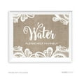 thumbnail image 1 of Water Burlap Lace Wedding Party Signs, 1 of 1