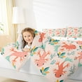 thumbnail image 4 of jejeloiu Cartoon Animal Axolotl Full Size Comforter Sets,Ocean Sea Sealife Bedding Comforter Set,Pink Green Bedding Sets For Kids,Ultra Soft Home Decor Reversible,3pcs, 4 of 8
