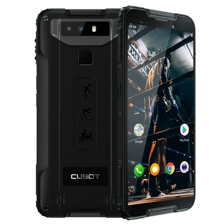 Cubot Quest Ultra-thin IP68 Rugged Phone, 5.5” HD+ screen, MTK6762(Helio P22) Octa-core processor, 4GB RAM 64GB ROM, 4000mAh Battery, Android 9.0 NFC Dual Camera Dual SIM (Best Octa Core Phone 2019)