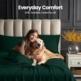 thumbnail image 5 of 4-Piece Extra Deep Pocket Sheet Set | Fits upto 21 Inch Mattresses, Soft Cooling Microfiber, Hotel Luxury, OEKO-TEX Certified | Utopia Bedding, Queen, Emerald, 5 of 7