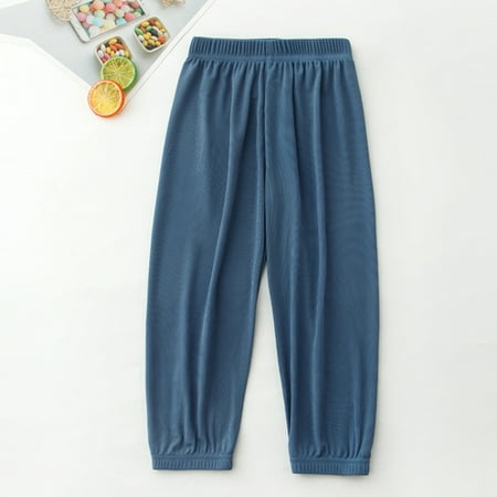 

Back to School Savings! BXSRUTA Toddler Pants Summer Thin Girly Ankle Pants For Boys and Girls Baby Medium and Large Child Mosquito Pants Pants Toddler Boy Girl Pants 12T