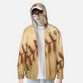 thumbnail image 2 of Fuzoiu Vintage Baseball Print Unisex Sun Protection Hoodie,UPF 50+ Light Jacket,Full Zip Sun Protection Hoodie,Long Sleeve Sun Shirts,for Outdoor Activities-Large, 2 of 7
