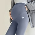thumbnail image 5 of Hxshgdsn Maternity Leggings For Women Stretchy Over The Belly Workout Full Length Active Yoga Pants Blue M, 5 of 6