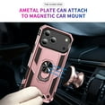 thumbnail image 5 of Dteck Case for iPhone 17 Pro Max,Military Grade Drop Impact Case 360 Metal Rotating Ring Kickstand Holder Armor Heavy Duty Shockproof Cover for iPhone 17 Pro Max ,Rosegold, 5 of 7