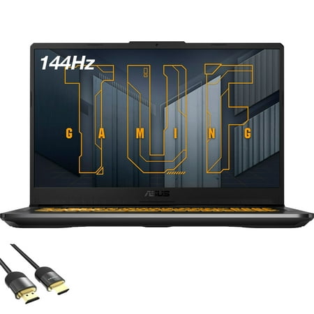 ASUS TUF Gaming F17 Laptop, 17.3'' FHD 144Hz Display, Intel Hexa-Core i5-11260H, GeForce RTX 3050 Ti, 16GB RAM, 1TB PCIe SSD, USB-C, HDMI, Wi-Fi 6, RJ-45, RGB, Mytrix HDMI 2.1 Cable, Win 10