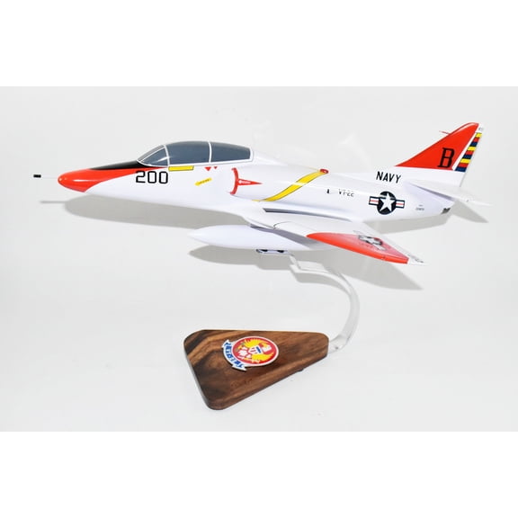 VT-22 Golden Eagles TA-4J Model, 1/27th Scale, Mahogany, Navy