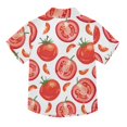 thumbnail image 2 of Dailycode Small Short Sleeve Button Down Shirts Tomatoes Slices Casual Shirt 3-10 Years, 2 of 9