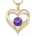 thumbnail image 3 of SEPARQI Eternal Heart Necklace Women Love Heart Pendant Clavicle Chain, 3 of 8