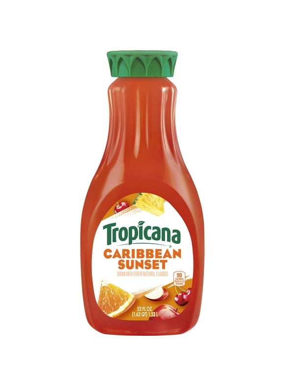 Tropicana Caribbean Sunset Juice Drink, 52 oz Bottle