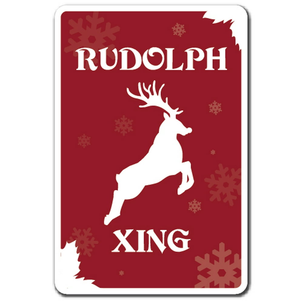 RUDOLPH XING Sign santa christmas reindeer holiday season