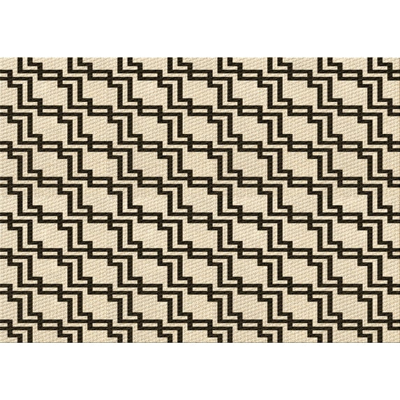 Ahgly Company Machine Washable Indoor Rectangle Transitional Chocolate Brown Area Rugs, 7' x 10'