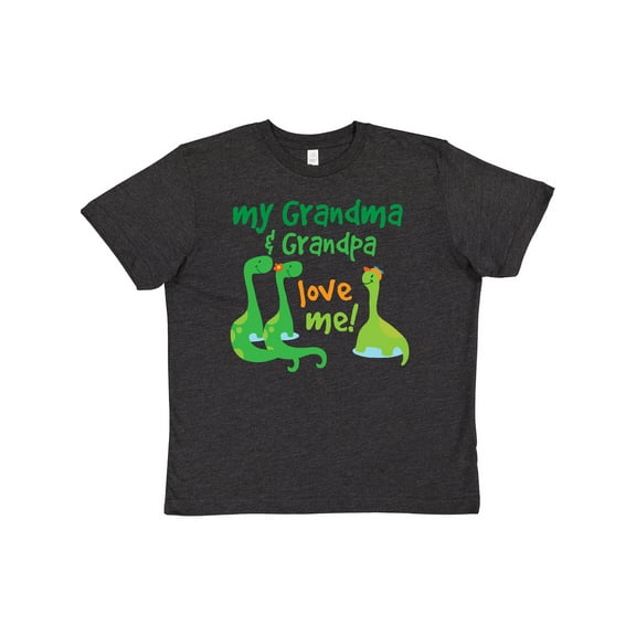 Inktastic Grandma Grandpa Love Me Dinosaurs Youth T-Shirt