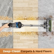 INSE Cordless Stick Vacuum for Carpet Wood Floor Pet Hair