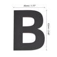 thumbnail image 2 of Unique Bargains 2.48 Inch 3D Self-Adhesive House Letter B for Hotel Mailbox Address, Matte Black, 2 of 5