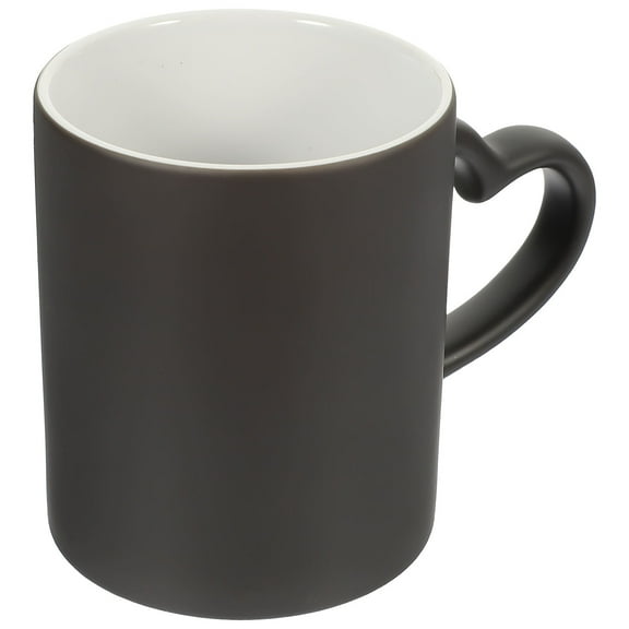 Soimiss Black Ceramic Sublimation Mug for Home Use Durable Transfer Printing Create Your Own Unique Design 11oz