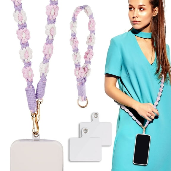 Tomorotec 2-Pack Phone Lanyard Set for Hiking, Traveling, Walking, Cycling, Camping, Gym and Daily Use, Includes Stylish and Functional Crossbody Lanyard and Wrist Lanyard for Most Water Bottles