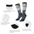 thumbnail image 3 of Fotbe Mountain White Dragon Calcetas Divertidas Estampadas para Hombre y Mujer, Calcetas de Algodón hasta la Rodilla para Caminar, Correr, Enfermería y Embarazo, 3 of 6