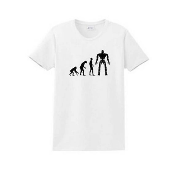 The Evolution of Terminator T-Shirt White Large