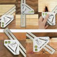 thumbnail image 2 of Multifunctional Woodworking Triangle Ruler Angle Ruler Revolutionary Carpentry Tool Measuring Tools, 2 of 7