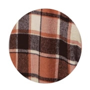 Otntypg Women Long Plaid Shacket Jacket Trendy Fall Casual Button Down Wool Blend Trench Coat Thick Warm Winter Clothing with Pockets Khaki S