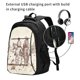 thumbnail image 2 of Balery Cowboys Riding Horses Mochila con carga USB para hombre y mujer - Mochila impermeable y antirrobo para laptop con puerto USB para viajes, trabajo, 2 of 7