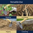 thumbnail image 4 of Kings County Tools Hoe Garden Tool - 16.5” Leaf-Shaped Steel Garden Hoe, 4 of 6