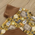thumbnail image 3 of Gibobby Mamelucos para bebe niño polar Bebé niños niñas manga corta estampados de dibujos animados pulóver recién nacido sudadera monos(Amarillo, 6-9 Meses), 3 of 5