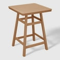 thumbnail image 4 of WestinTrends Outdoor 37" Counter Height HDPE Patio Square Bar Table, Teak, 4 of 7