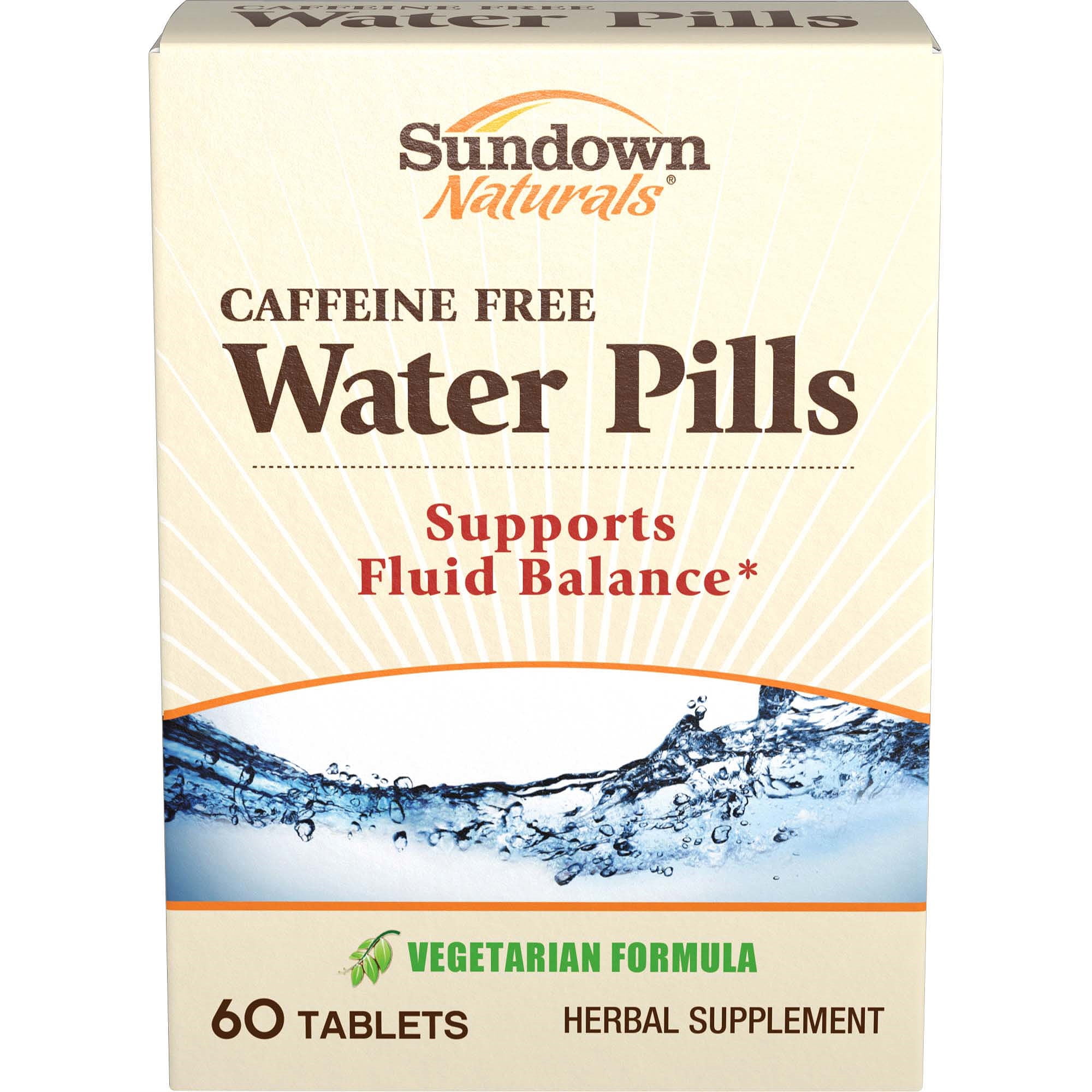 Sundown Naturals Herbal Supplement Natural Water Pills 60 Ct throughout Free Diabetes Medication Walmart