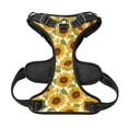 thumbnail image 5 of Lsque Sunflowers Dog Harness, No-Pull Pet Harness with 2 Leash Clips, Adjustable Soft Padded Dog Vest with Easy Control Handle for Large Dogs-Medium, 5 of 9