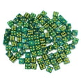 thumbnail image 1 of 100pcs 6-echaron a un lado los dados del punto de los dados 14m m para los juegos de mesa, los dados del partido de los dados verdes Sunnimix Dados D6, 1 of 8