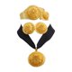 thumbnail image 1 of Conjunto de 4 joyas, collar, brazalete y pendientes, delicado, exquisito y elegante para boda. Negro, 1 of 8
