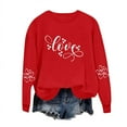 thumbnail image 2 of Valentines Day Shirts Women Valentine Crewneck Sweatshirts Love Heart Sweatshirt Valentine's Long Sleeve Tops, 2 of 4