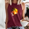 thumbnail image 2 of Birdeem Débardeur pour Femmes Mode Imprimé Col Rond Ample Sans Manches T-Shirt Chandail, 2 of 12