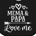 thumbnail image 4 of Inktastic Mema and Papa Love Me Boys or Girls Baby Bib, 4 of 4
