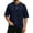 Blue, variant on Men'S Waffle Knit Henley Shirts With Chest Pocket Short Sleeve Casual Loose Fit Breathable Tops For Workout And Daily Activities,Khaki,M