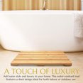 thumbnail image 3 of Bamboo Bath Mat, Easy Cleaning Sturdy Bamboo Door Mat Eco Friendly Comfortable  For Kitchen, 3 of 8