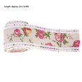 thumbnail image 4 of Flower Stretch, Yellow Linen DIY 2M6.56Ft Burlap Roll Flower Ribbon, For Wedding DIY Handmade, 4 of 8