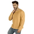 thumbnail image 2 of Inkmeso Men's Long Sleeve Cotton Basic Shirt Lightweight Solid T-Shirts, 2 of 5