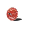 thumbnail image 4 of Corvette Garage Car Novelty Decor, Metal Wall Sign - 12" Circle, 4 of 4
