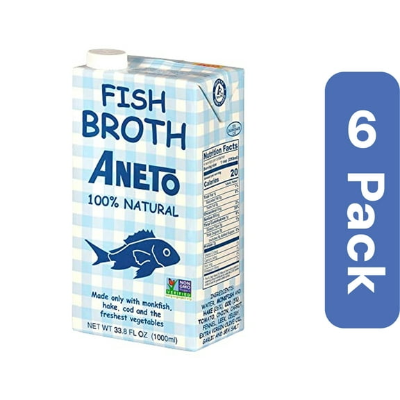 Aneto 100% Natural Fish Broth (6 Pack)