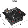 thumbnail image 2 of Riforla Mini Mul.ti Functional Table Saw Mini Table Saw for Crafts Mini Table Saw for Wood Cutting Adjustable Portable Mini Table Saw for Wood Cutting Electrical Tools, 2 of 3
