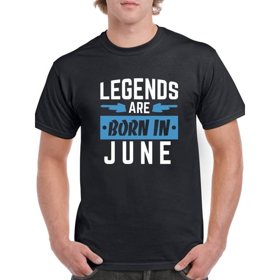 Born In June Men T-Shirt, Male Small