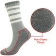 thumbnail image 2 of G&Y Striped Crew Socks for Women, Stretchy Casual Athletic Retro Novelty Socks, 3Pairs, Set 1, 2 of 7