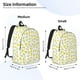 thumbnail image 2 of Disketp Yellow Lemon Leaves Mochila de Lona Estampada, Mochila Escolar de Viaje Ligera para Estudiantes y Portátil-Medium, 2 of 4