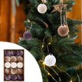 thumbnail image 2 of Fwttom 15pcs Christmas Ball Ornaments for Christmas Tree, Fashion Velvet Christmas Ornaments, 3.15" Shatterproof Christmas Ornaments Set for Party Wedding Christmas Decocrations Holiday Gifts, 2 of 5