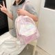 thumbnail image 4 of Mochila de estudiante de viaje simple de moda de tela laminada para mujer (rosa) Ndcxsfigh Para Estrenar, 4 of 8