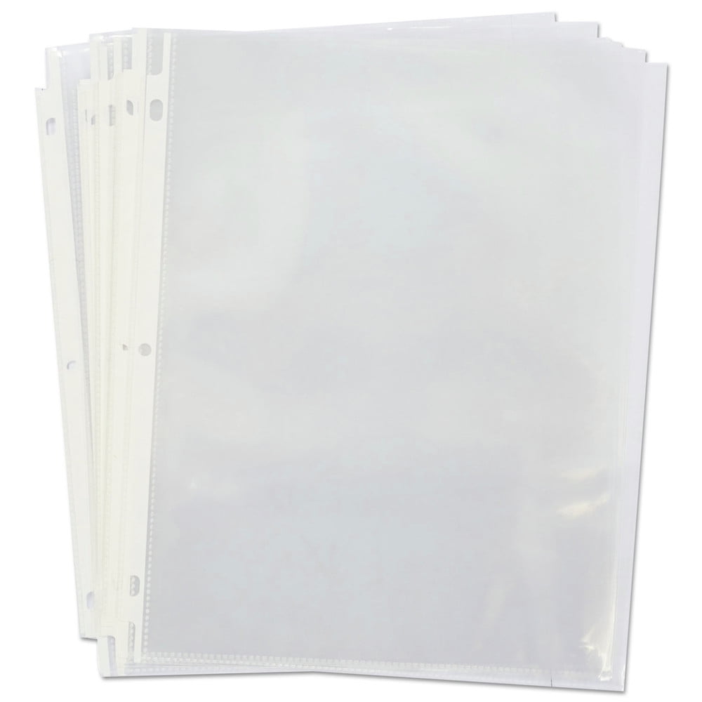 Pack of 40,60,80 Economy Weight Clear Poly Sheet Page Protectors Non-Stick A4 